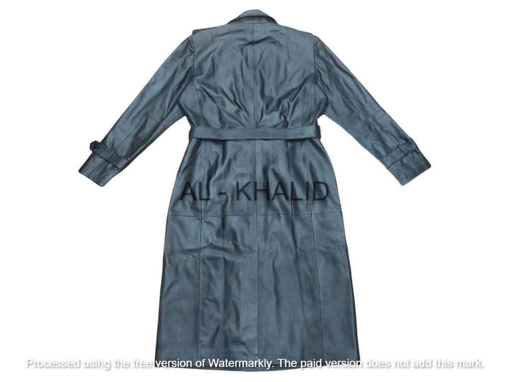 Lambskin Women's Leather Trench Coat Fit Genuine New Black Handmade Soft Casual