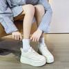 thick-soled little white shoes women's spring new height-increasing muffin casual versatile board shoes small breathable dad shoes