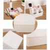 Plastic Desk Organizer, 5 Compartments Storage Organizer Utility Tote Caddy Holder Desktop Container Dividers for Home School Office Supplies (Grey)