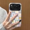 Filin plaid floral suitable for Apple 17 mobile phone case iphone17promax niche 16pro two-in-one