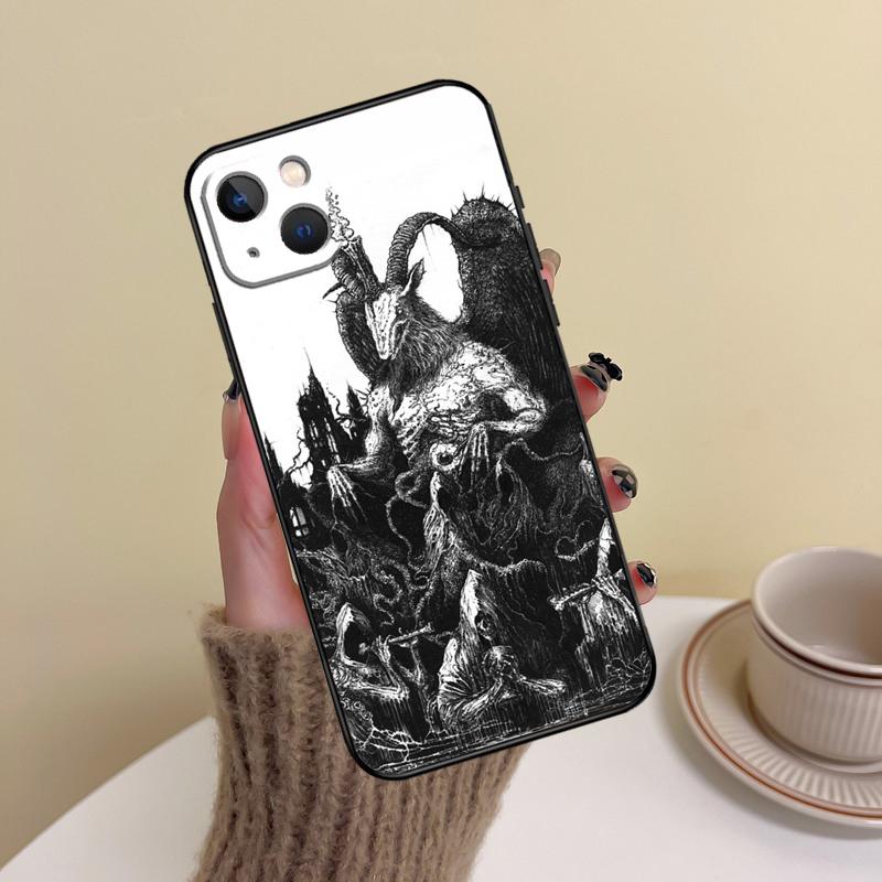 

Devil Satan Dark Art Phone Case For iPhone 15 14 Plus 11 12 13 16 Pro Max Mini 7 8 X XR XS Max Cover iPhone 16 Pro
