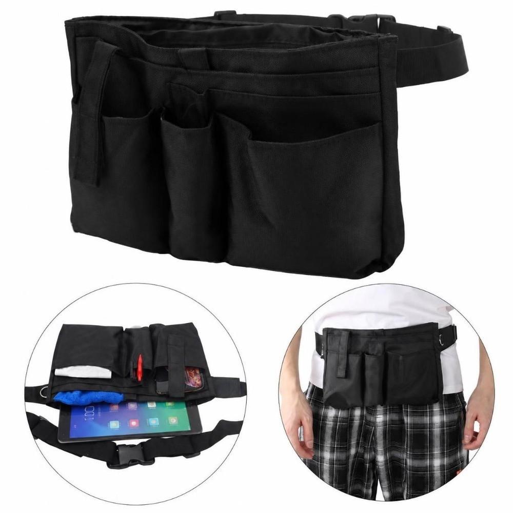 Adjustable Waist Pouch 900D PVC Tools Organizer Bag Convenient Waist Bag  For Server