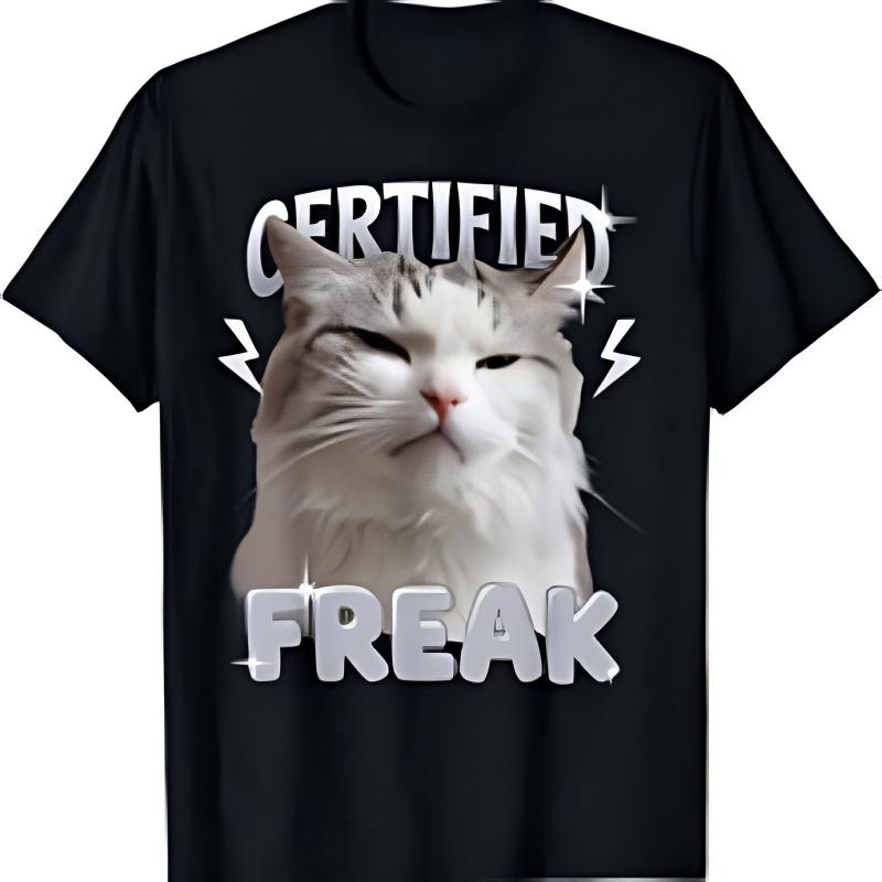 

Fuuny Kittler Hilarious Cat Meme Printing T Shirts Women Cute Fashion Short Sleeve RoundNeck Tshirts Streetwear Clothing 4XL