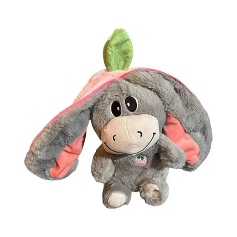 New Product Doll Breathing Avocado Donkey Strawberry Donkey Plush Doll Children's Doll Doll
