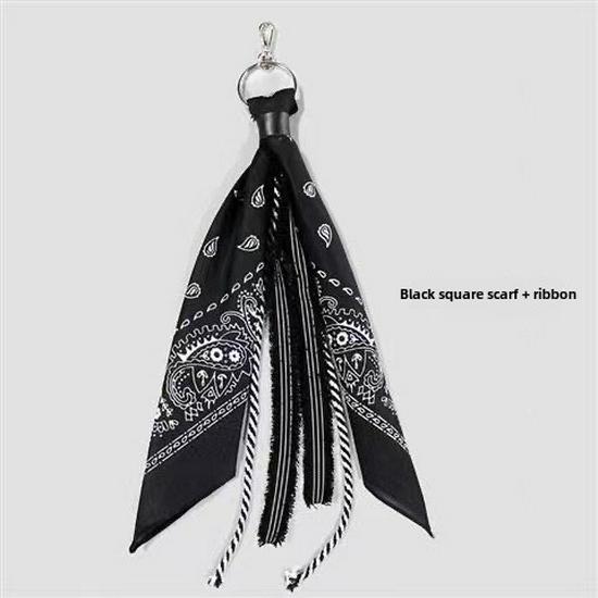 

Брюки в стиле хип-хоп с цветком кешью, шарфом и цепочкой для мужчин и женщин - подвеска-лента National Trend