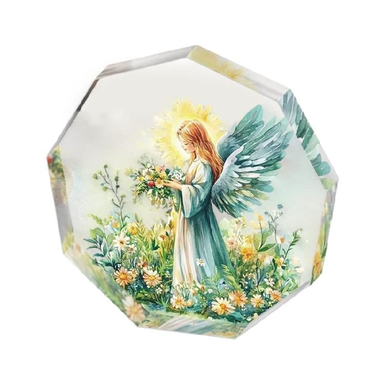 Acrylic Nativity Scene Desktop Decoration Nativity Ornament for Centerpieces Christian Religious Gift for Families