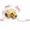 M6 M8 M10 1/8" BSP Male Female Elbow 90 Degree Block Brass Pipe Fitting Connector For Compreesion Fitting Oil Lubrication