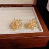 Dandelion Fireworks Stud Earrings: Chic and Versatile Contemporary Design