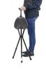 KMINA PRO Cane Chair for Adults Adjustable Foldable Walking Cane with Seat for Adjustable Cane with Travel Cane with Chair for Aluminum Cane for Men