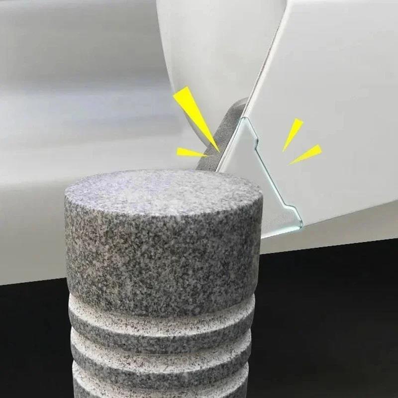 4Pcs Car Crash Strip Silicone Door Anti-collision Veneer Protective Sleeve Decorative Anti-collision and Anti-scratch Sticker Interior Mirrors 6