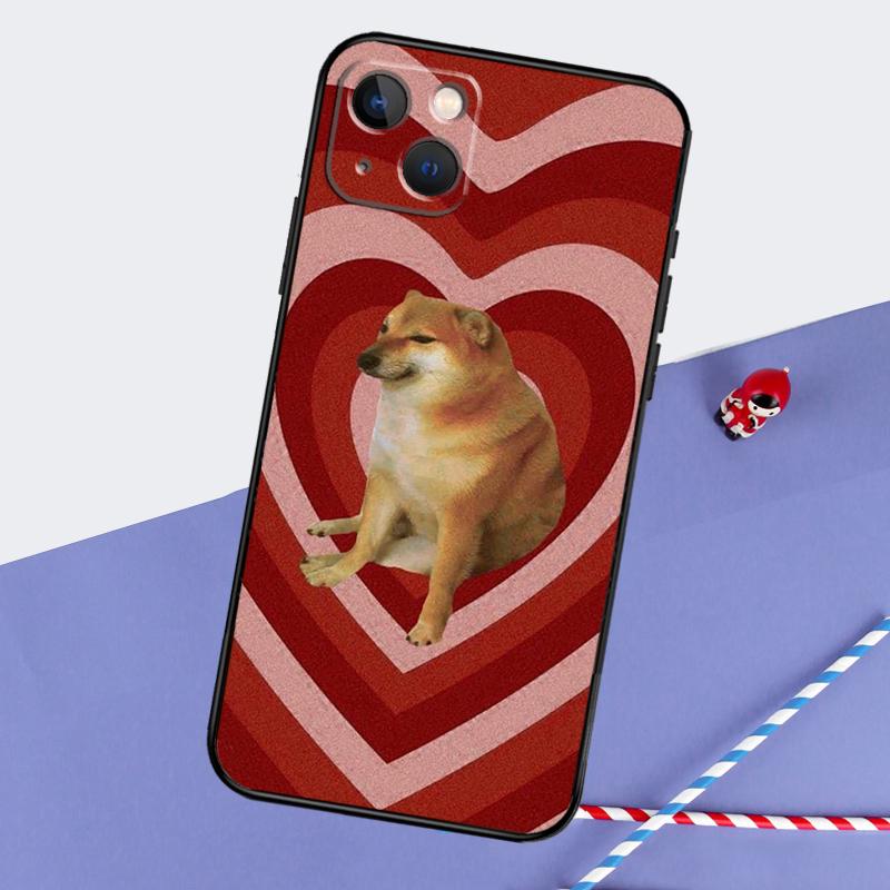 Doge Dog Cheems meme Phone Case For iPhone 16 Pro Max 11 13 14 15 Pro Max 12 Mini XR 16 15 Plus 16e Back Cover