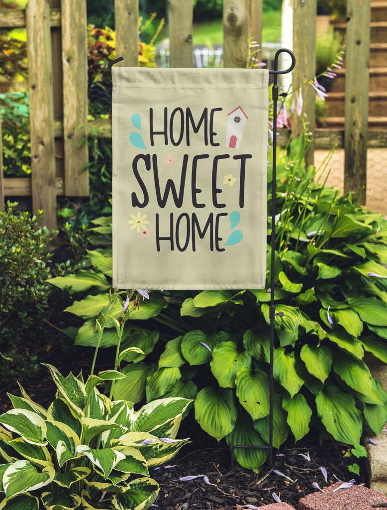 Printtoo Tan Home Sweet Home Garden Summer Camping  Flags  For Campers Double Sided  Flag Outdoor Garden