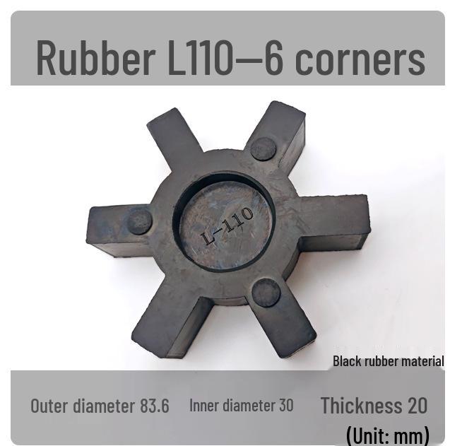 L-Shaped Hexagonal Rubber Shock Absorber Pad