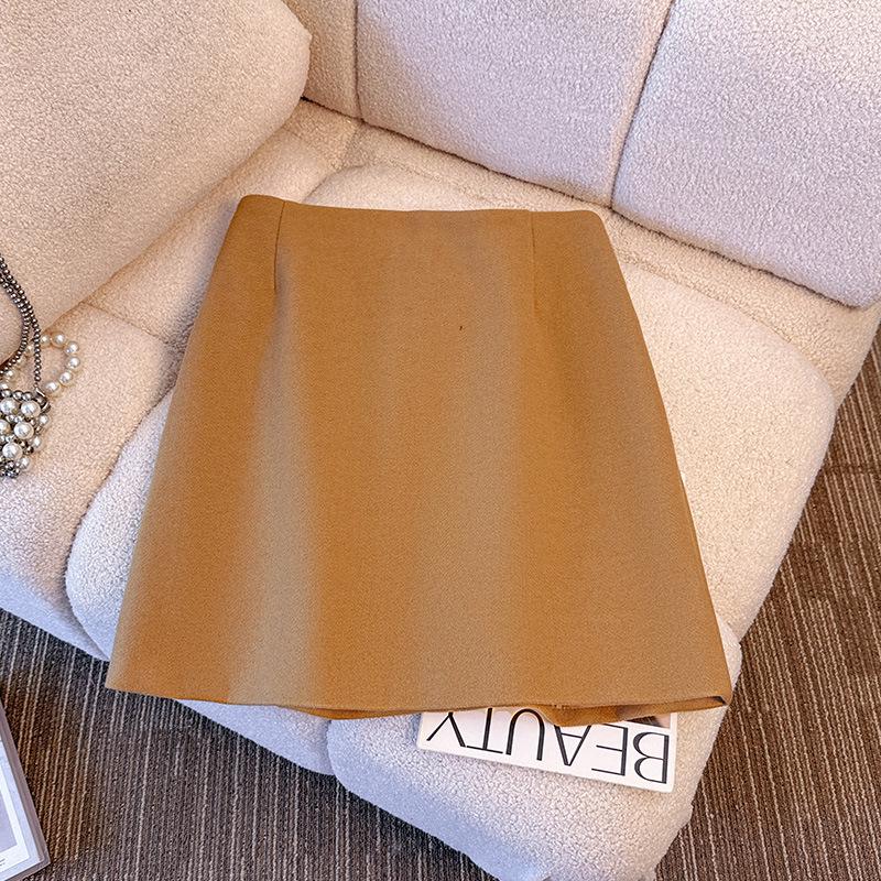 

Женский корейский зимний шерстяной комплект (пальто и юбка) большого размера (130-350 цзиней) 6XL for 122.5kg-150kg