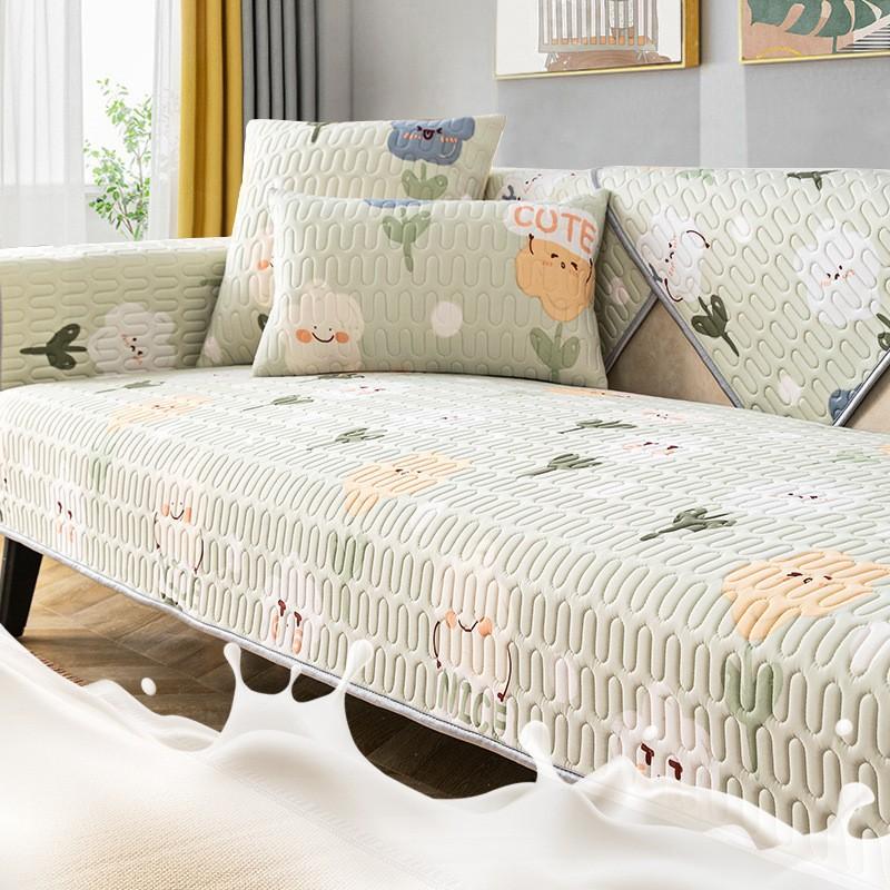 Summer Ice Silk Latex Sofa Cushion  Popular New Summer Non-Slip Mat Cartoon Sofa Cover Cover Cloth