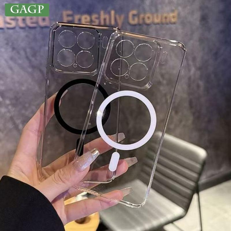 Transparent Camera Protection Cases for Xiaomi Mi 15 14 13 Ultra Magnet for Magsafe Case Cover for Xiaomi 13 14 15 Pro