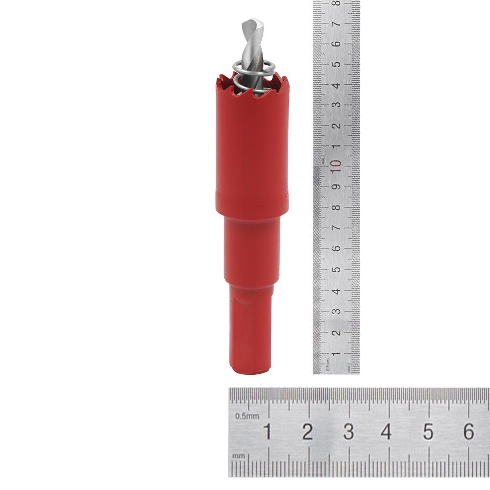 M42 Red Bi-Metal Hole Saw Set for Plasterboard and Woodworking