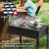 3in1 Grill Brush and Scraper with Handle Safe BBQ Brush Stainless Steel Bristle Grill Grate Cleaner for Grilling Grates Tool