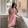 Casual Polo Dress Women's Summer New Small Loose Pear-shaped Figure Slightly Fat and Thin A-word Skirt