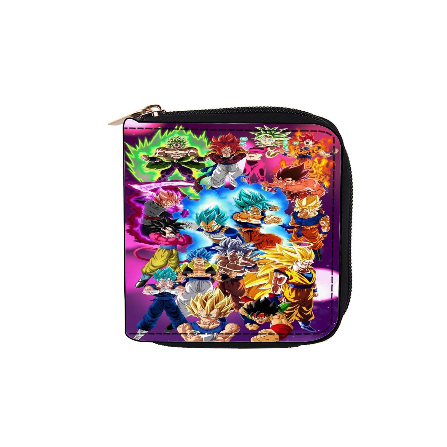 Кошелек-клатч Dragon Ball с короткой молнией, мультяшный