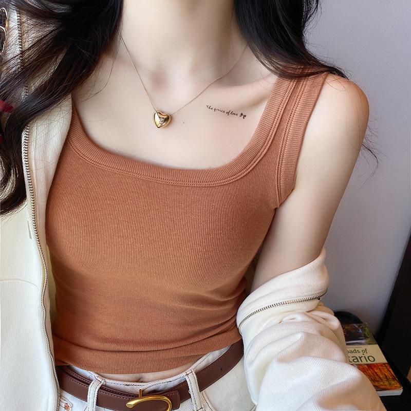 

Женский топ-комбинезон из чистого хлопка, внутренний слой для осени и зимы, новый стиль, квадратный воротник, молочно-белый цвет, борцовка 3XL