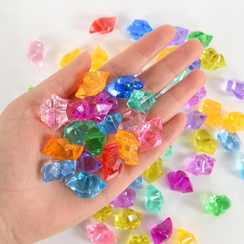 

50 шт. Пиратские драгоценности, сундук с сокровищами, акриловые кристаллы, драгоценные камни, конфетти для детей, пиратский подарок на день рождения, свадьбу, рождество