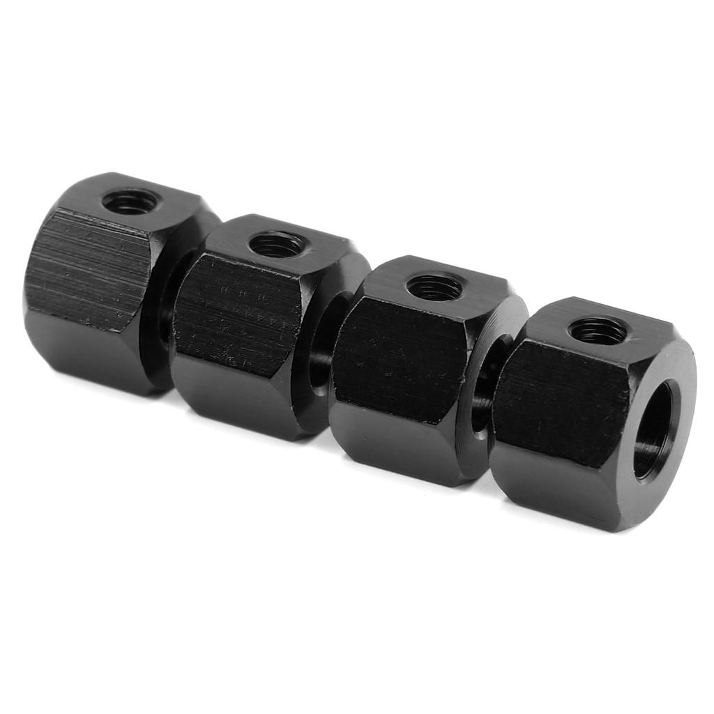 5mm to 12mm Aluminum Alloy Extension Adapter Hub Combiner Coupler for WPL D12 RC TruckBlack