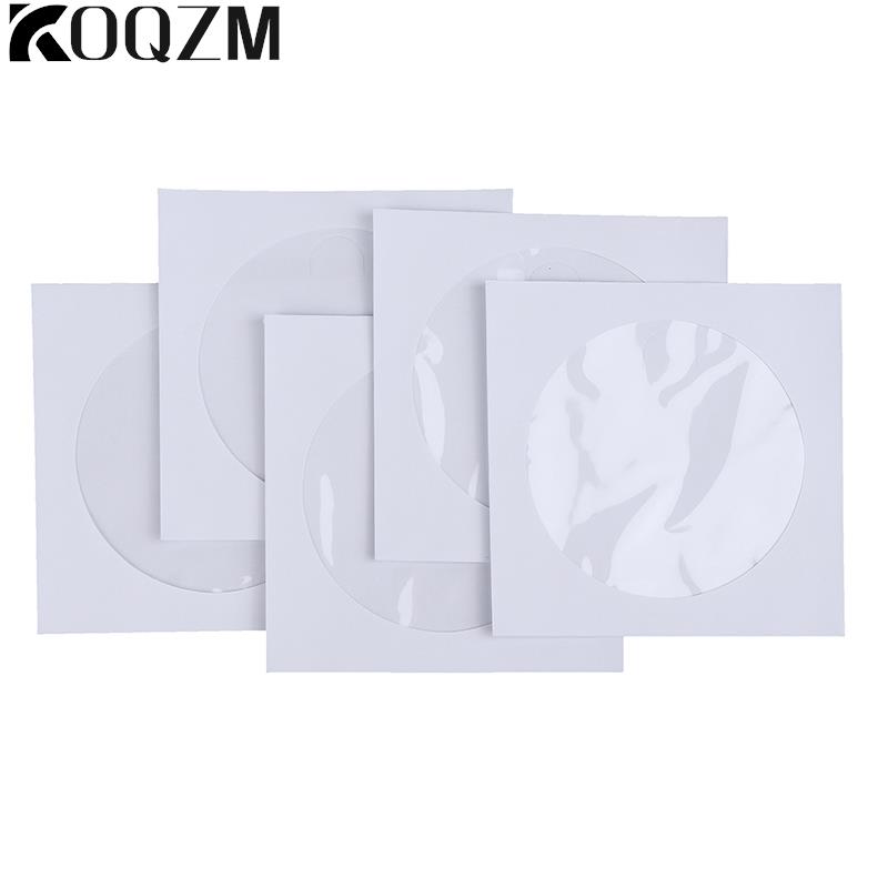 Disc Paper Bags Disc Packaging Bags CD DVD Disc Paper Sleeves Envelope Storage Clear Window Boxes Flip Tops