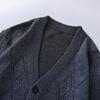 Men S V Neck Loose Knit Cardigan Sweater For Middle Aged Dad