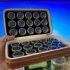 Portable Rock Collector Zipper Bag Round Visual Display Storage Pouch for Colorful Gems Jewelry Travel Organizer