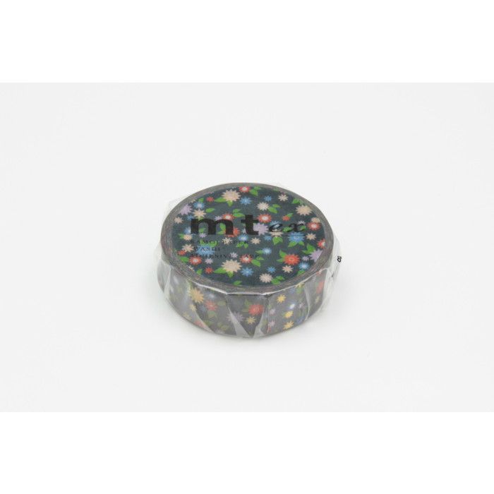 Ruban masking tape nuée de fleurs mini