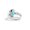 Natural Amazonite Jewelry Set Oval 7*9mm Earring Ring Real Gemstone925 Sterling Silver Fine Jewelry for Women Wife Mom Nice Gift