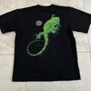 Vintage 90s Iguana Lizard Nature Shirt Adult Size Small Coata Rica JB