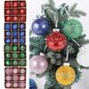 9 Pcs 8CM Christmas Balls Ornaments for Tree Decorations Holiday Decor
