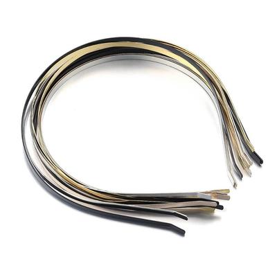 10pcs/set Creative Metal Metal Headband 3-7mm Hair Fixing Head Band Hairwear Simple Design Head Hoop Base Craft Supplies