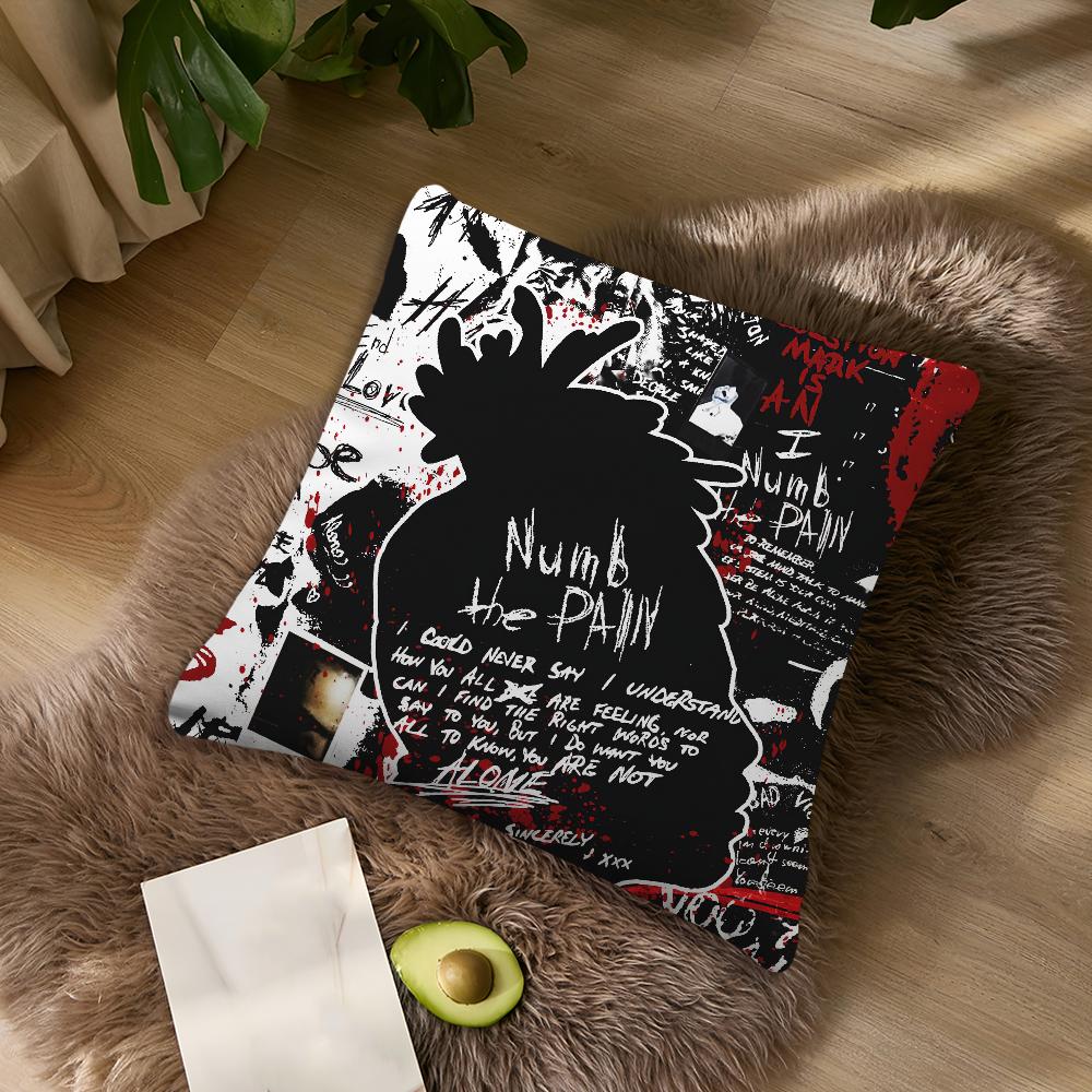 Singer X-XXXTentacionS Revenge 17 Cushion Cover Living Room Headboard Office Cushion Bedroom Cushion Sofa Nap Time Pillow Case