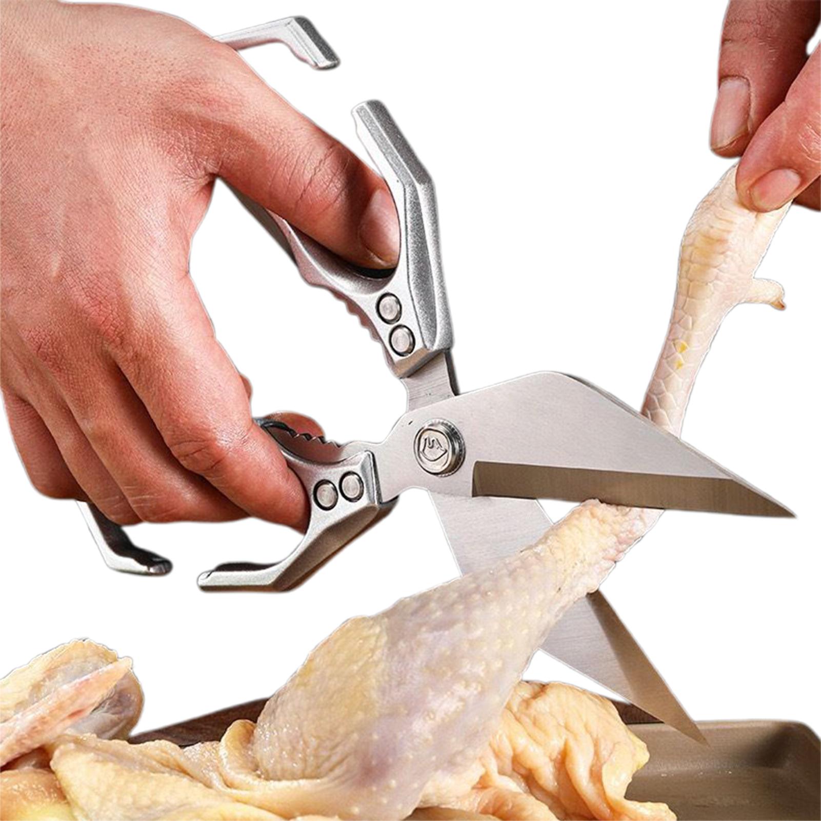 

Multi-functional Kitchen Large Head Cissors 2-in-1 Kitchen Shears Food Poultry Shears Cooking Gadgets For Chicken Fish Meat CN