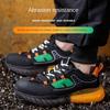 Labor Insurance Shoes Men's Anti-smashing and Anti-piercing Steel Head Shoes Breathable, Wear-resistant Construction Site Work Safety Shoes