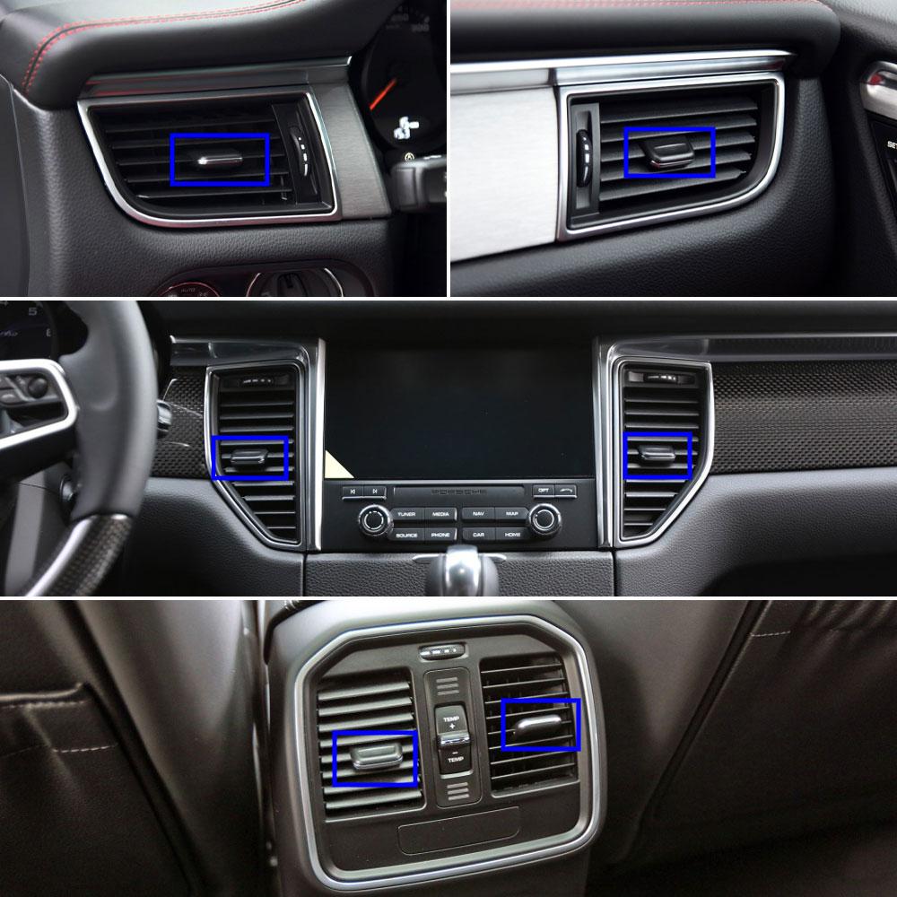 LHD RHD Față Spate Stânga Dreapta Aer condiționat AC Grilă de aerisire Priză Clip Glisor Kit de reparații pentru Porsche Macan 2014 2015 2016