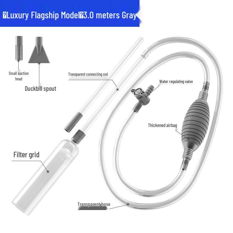 Automatic Fish Tank Water Changer & Cleaner with Siphon Tube for Small Tanks