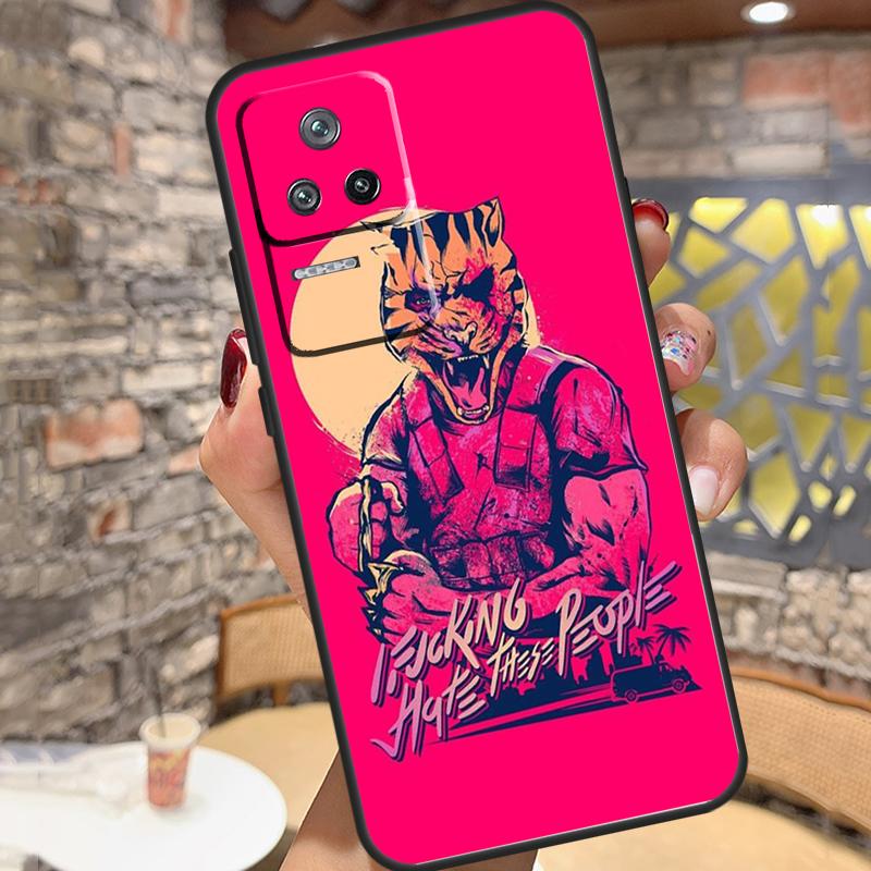 Game Hotline Miami Case For Xiaomi 15 Ultra 13 14 11T 12T 13T 14T Pro POCO X7 X3 X5 X6 Pro M6 F5 F6 Pro Cover