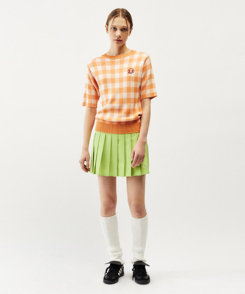 MAYOL Pleated Skirt_Lime