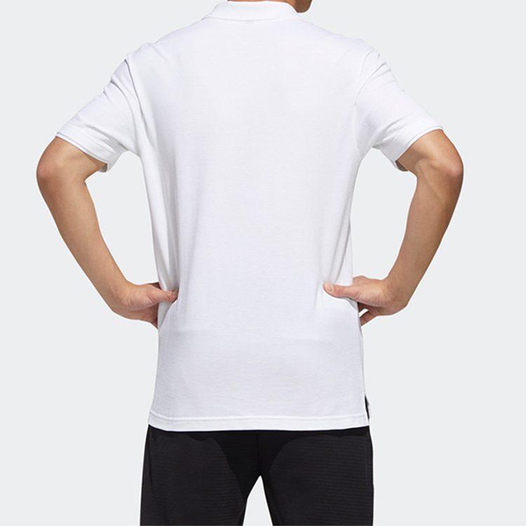 Adidas Polo Shirts Men's White Polo Collar Moderate Other GL0387
