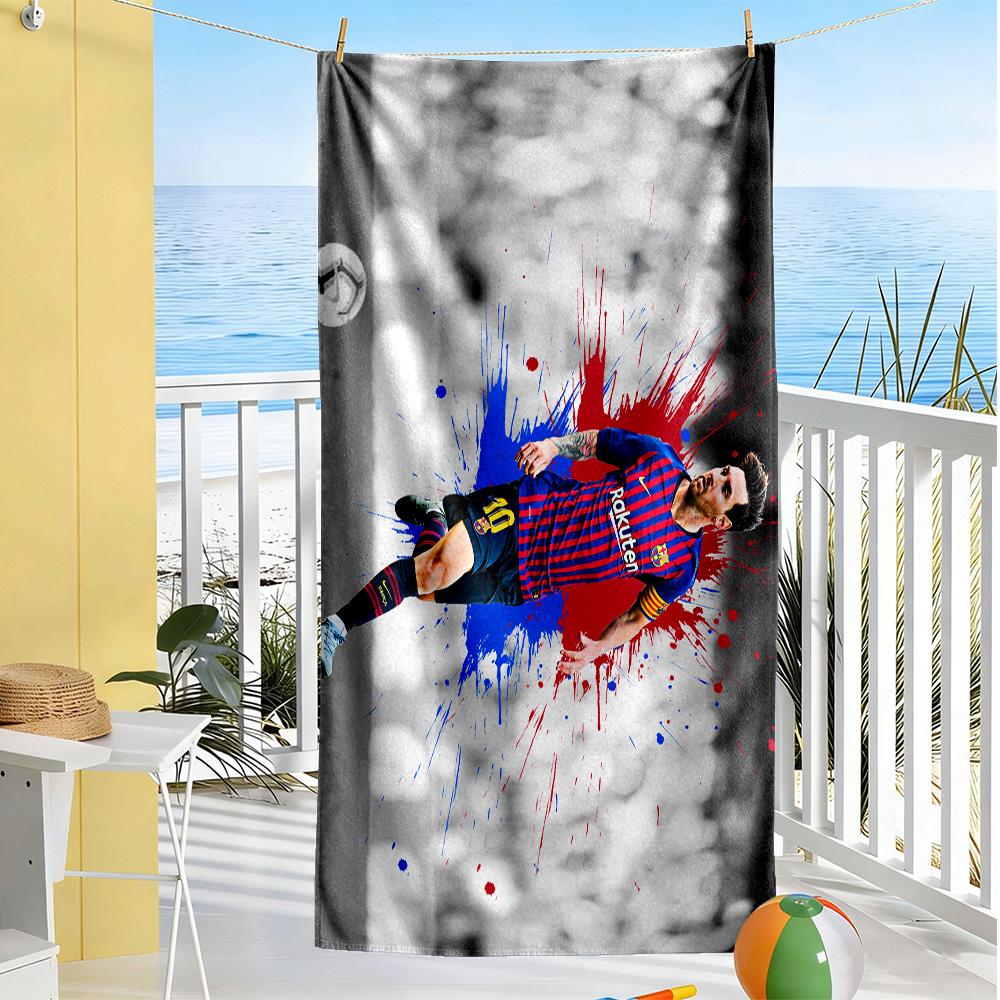 Electric Soccer Legend Beach Towel High Absorbency & Quick-Dry Comfortable Lightweight