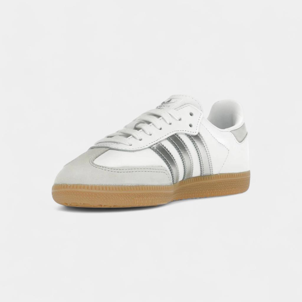 adidas Samba OG White Silver Metallic Grey (Women's)