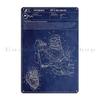 Engine Support Arrangement Patent Blueprint Metal Plaque Poster Wall Decor Decoration Mural Designer Designing Tin Sign Poster
