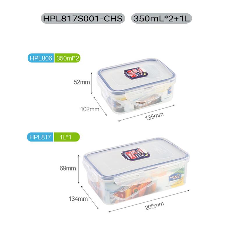 Lock & Lock Plastmatbokssett