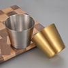 Stainless Steel Kitchen Dipping Sauce Bowl Golden Silver Ketchup Fries Cup Seasoning Dish Hot Pot Condiment Tray Tablewar