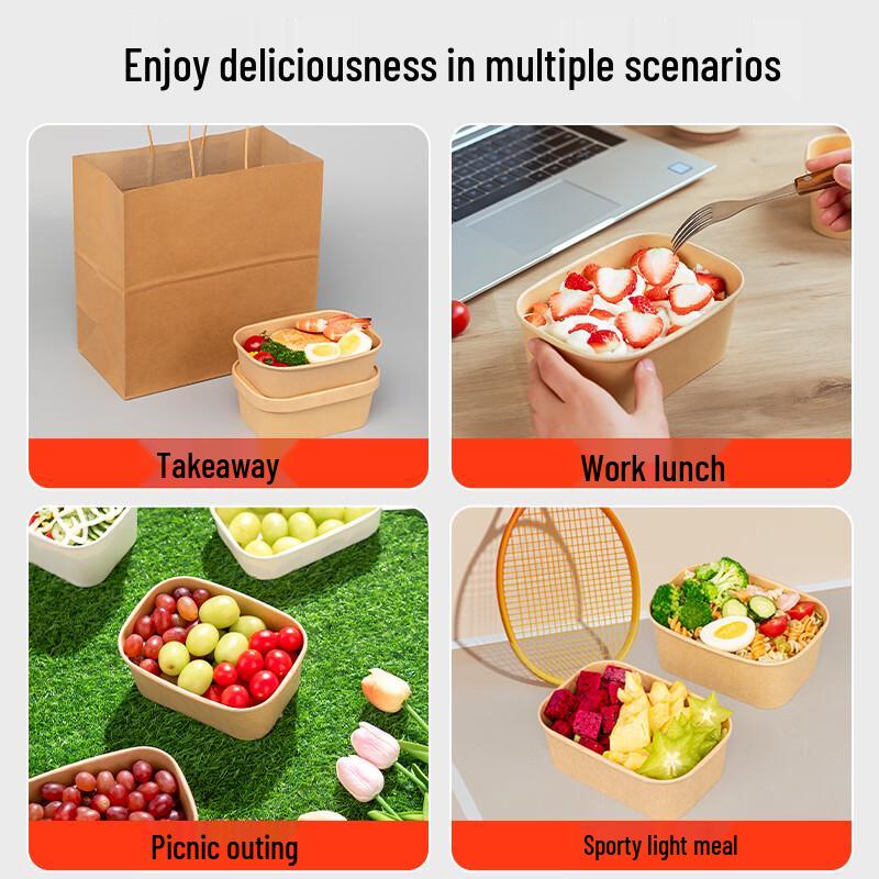 Disposable Rectangular Plastic Takeaway Containers