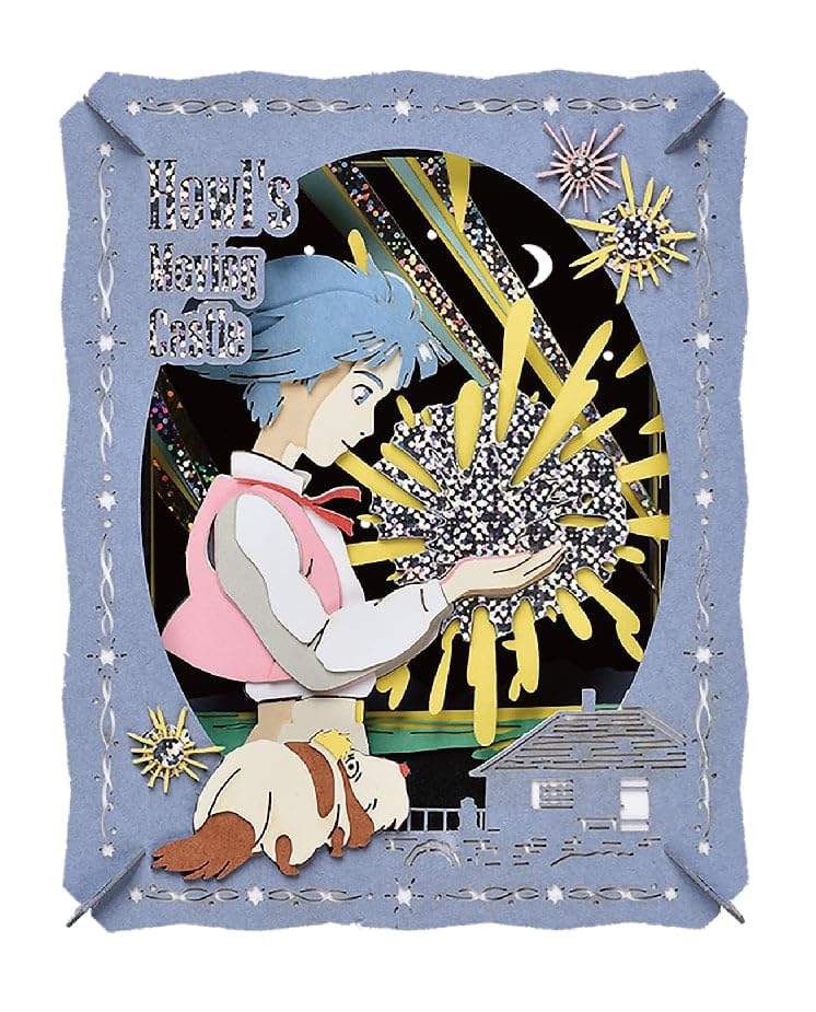 Ensky Paper Moving Castle Howl and the Star Child H100 x W80 x D42mm Theater Howl s - (Paper) Dimensions